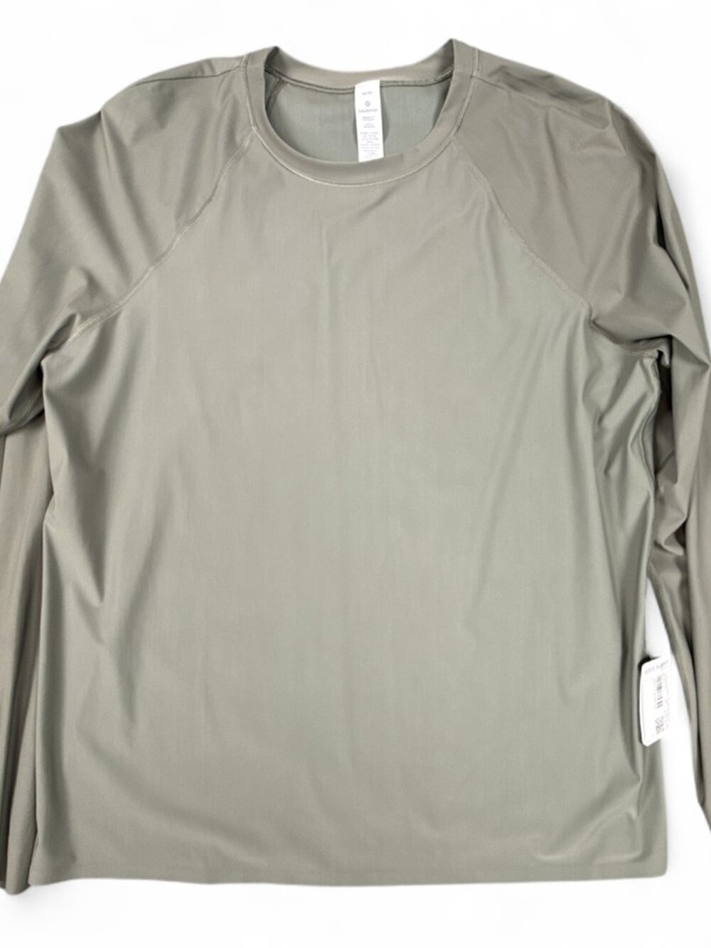 Lululemon Sun Shelter LS Rash Guard Women M Grey Sage NWT